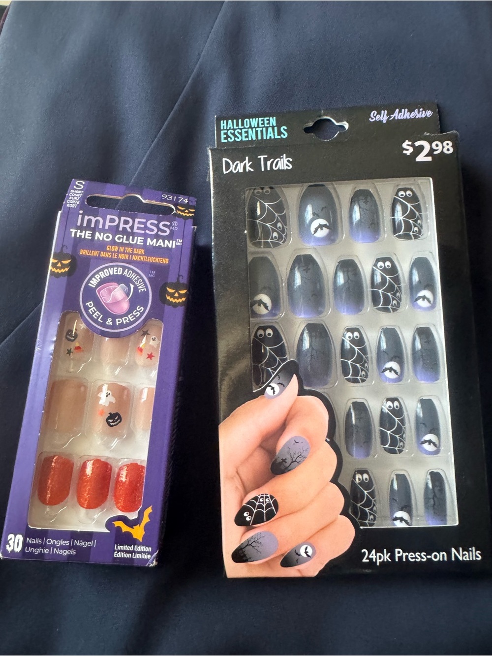 Two sets of new Halloween nails
